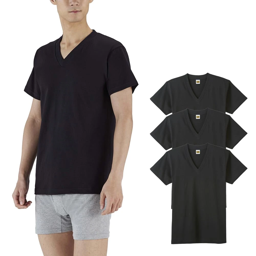 G.T.HAWKIN Thick Inner Shirt, Can Be Worn As A T-shirt, 3-Piece Set